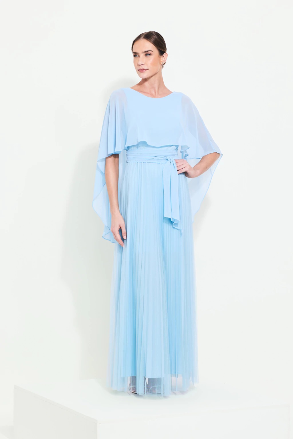 Vestido saia plissada
