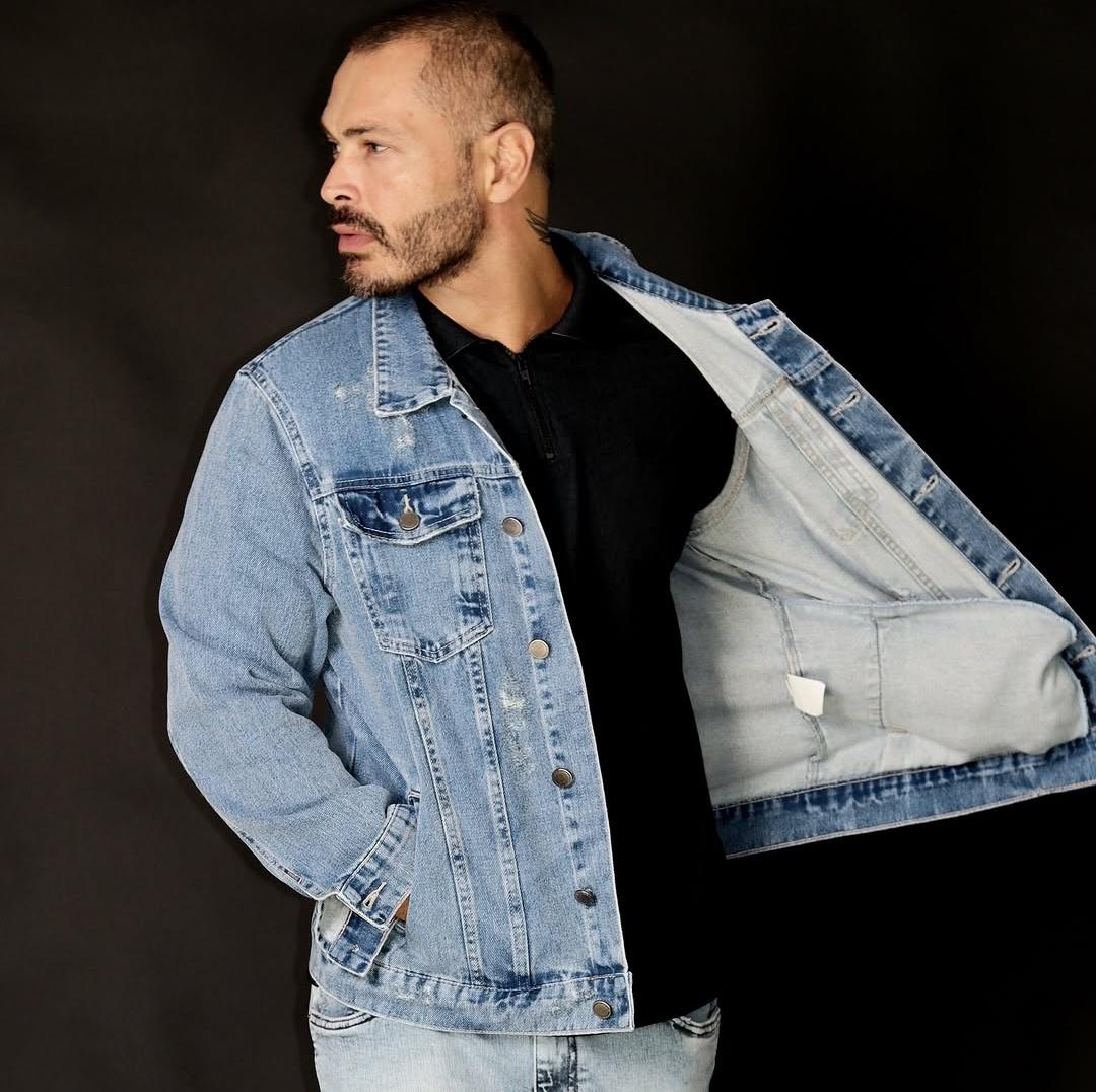 Jaqueta Jeans Forrada