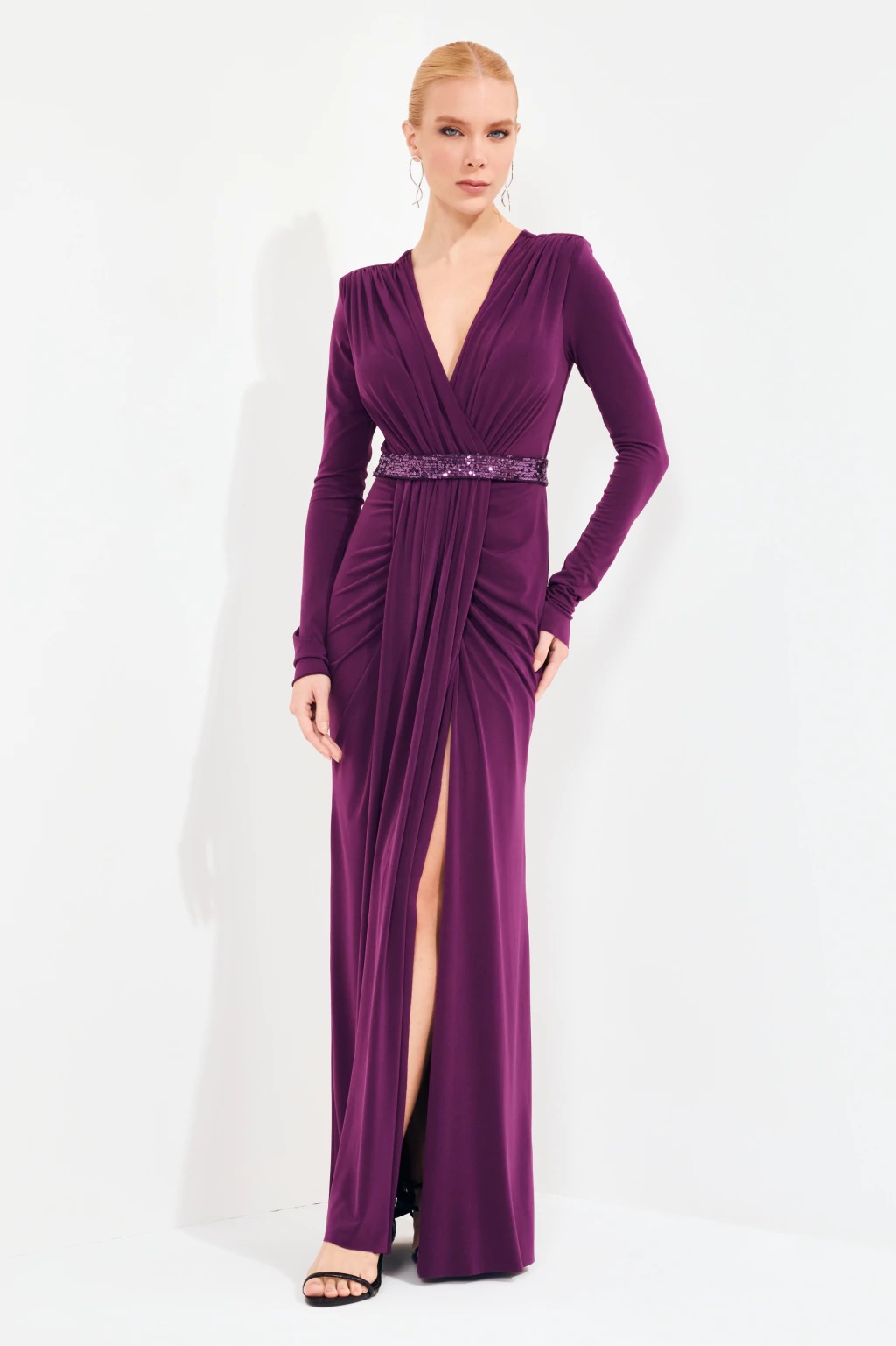 Vestido manga longa