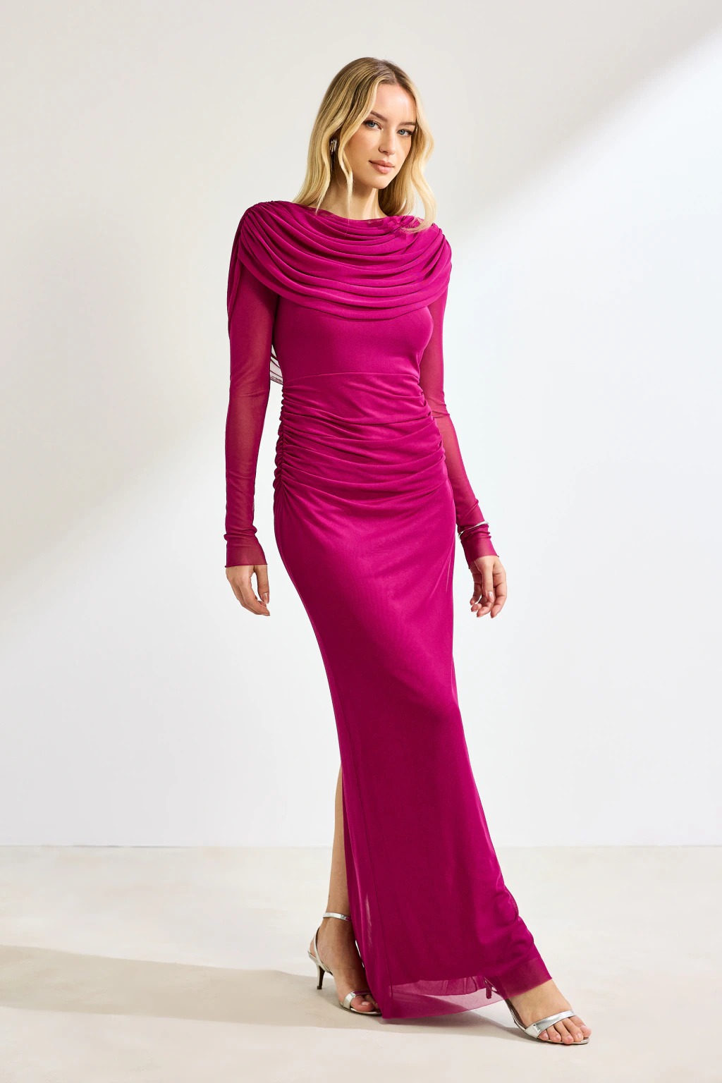 Vestido manga longa