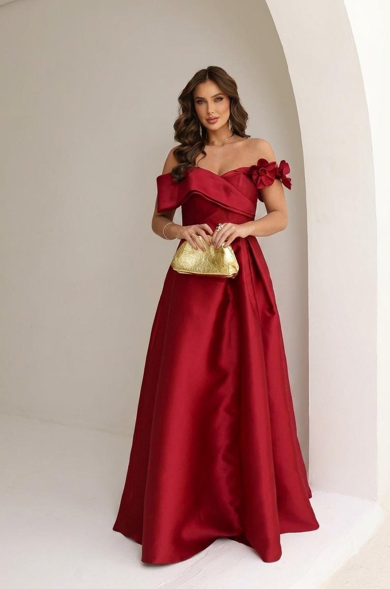 Vestido com flores
