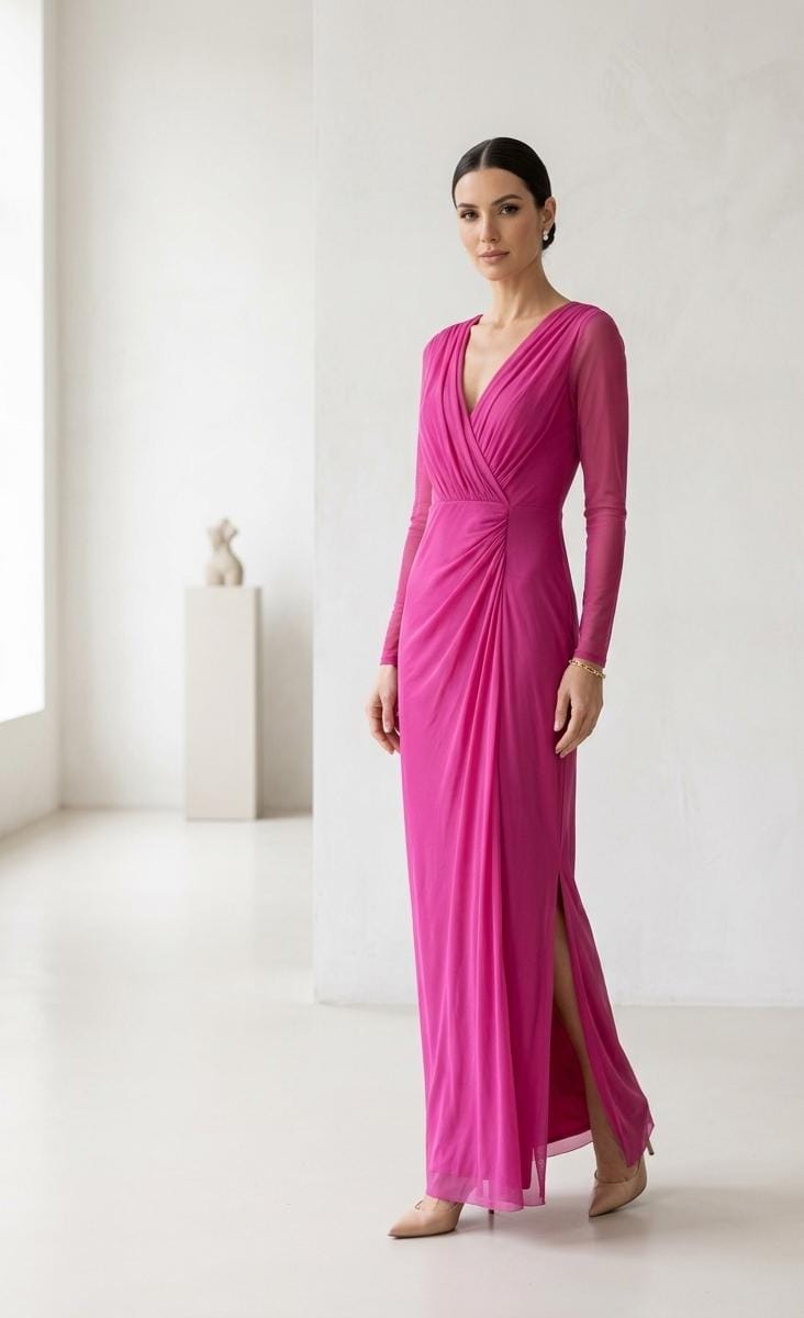 Vestido Manga Longa