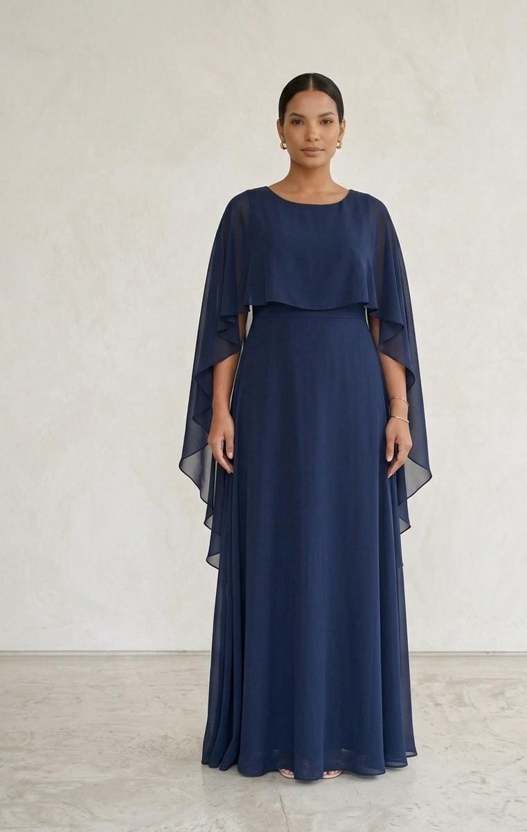 Vestido Com Capa