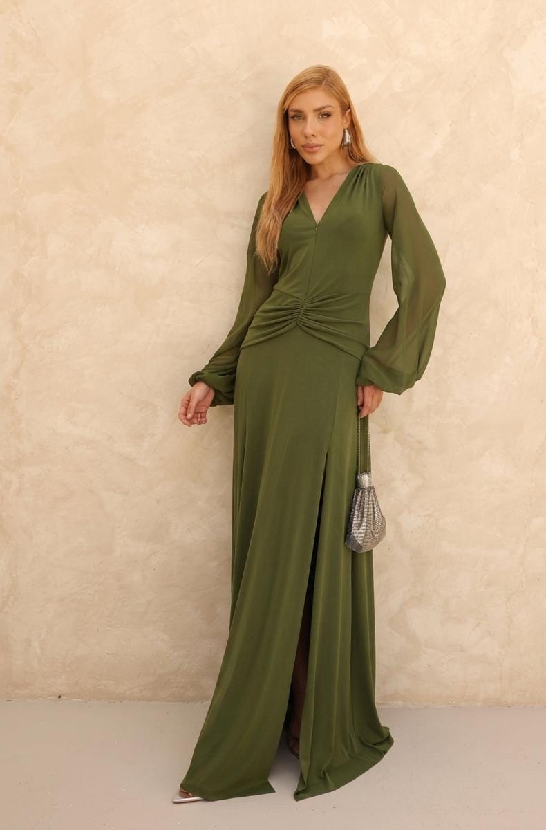 Vestido Manga Longa