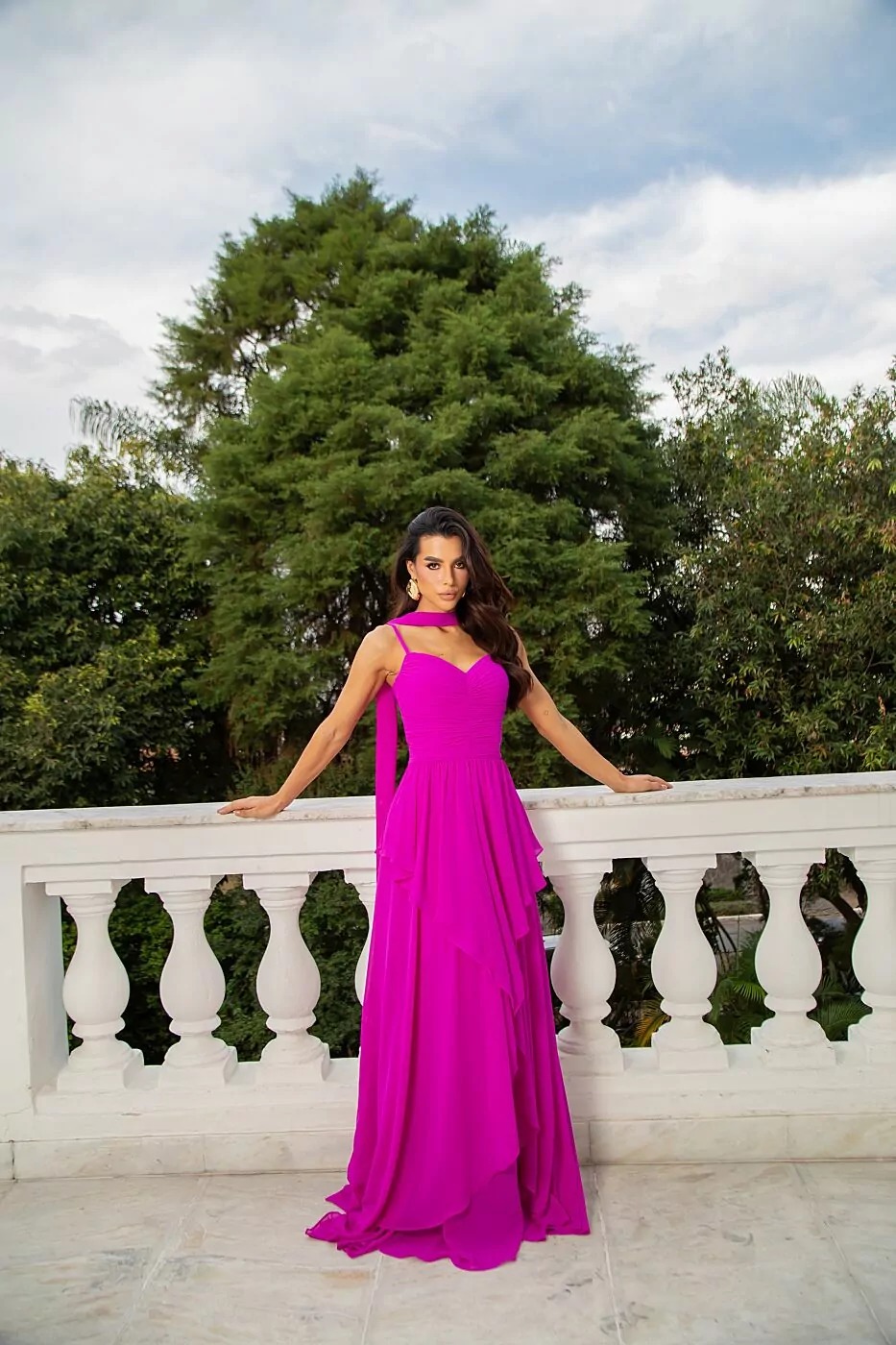 Vestido saia Camadas