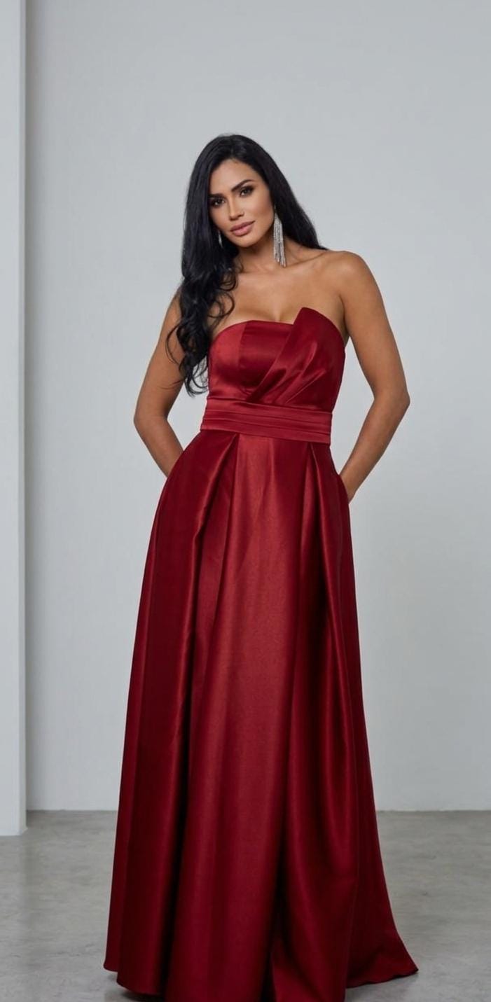 Vestido tomara-que-caia
