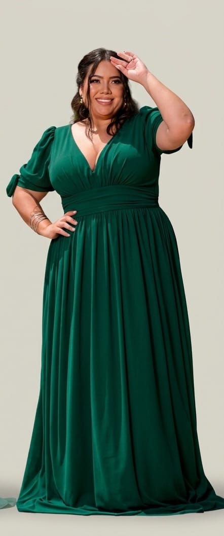 Vestido meia manga