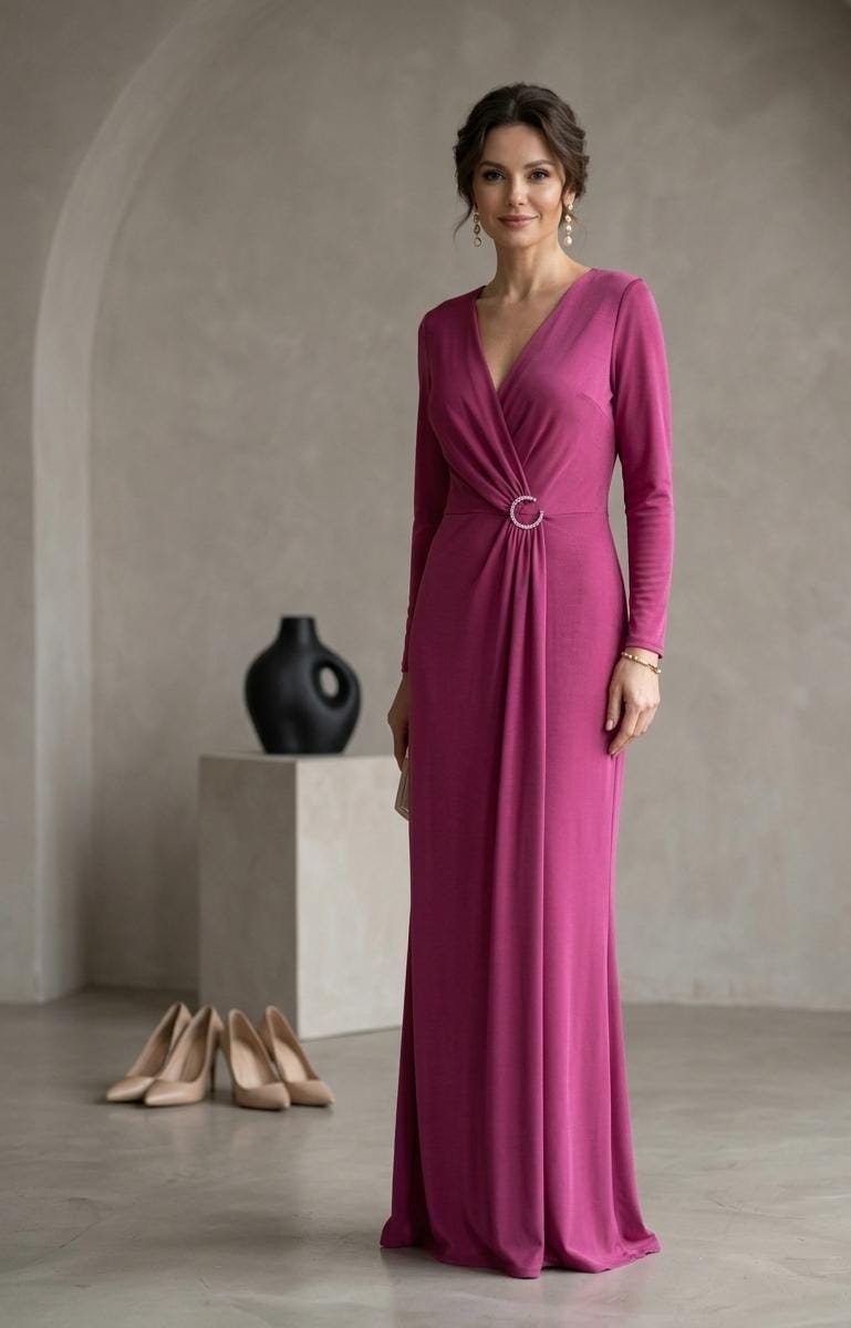 Vestido manga longa 
