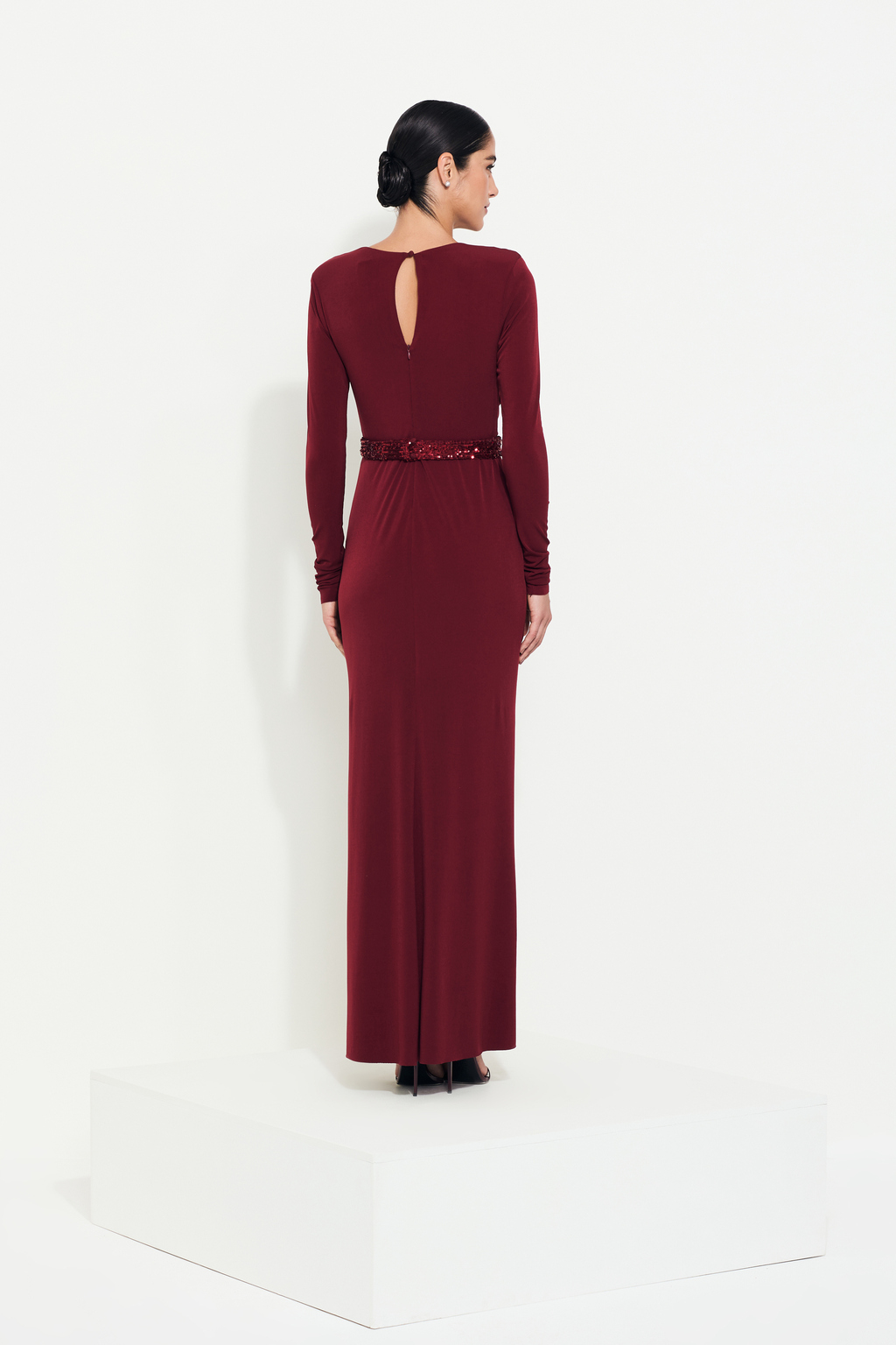 Vestido manga longa