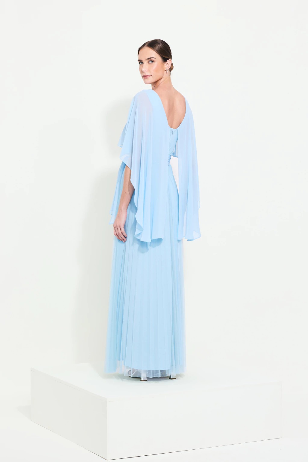 Vestido saia plissada