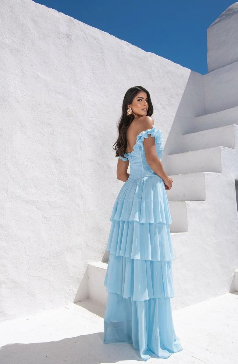 Vestido com babados