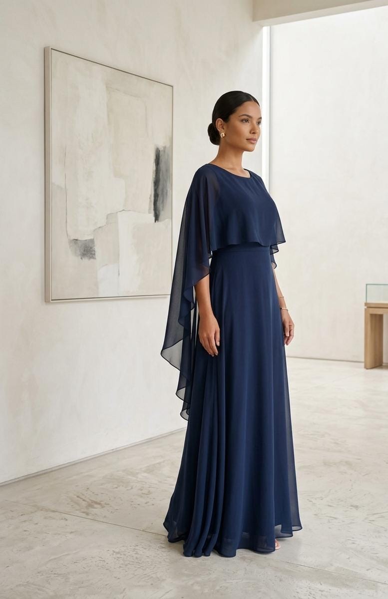 Vestido Com Capa